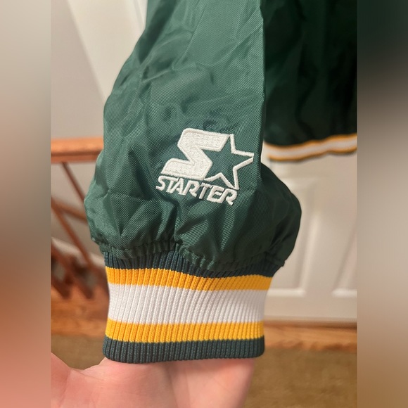 STARTER - NWT 90's Vintage XL Green Bay Packers Football Pullover Windbreaker - Picture 5 of 8